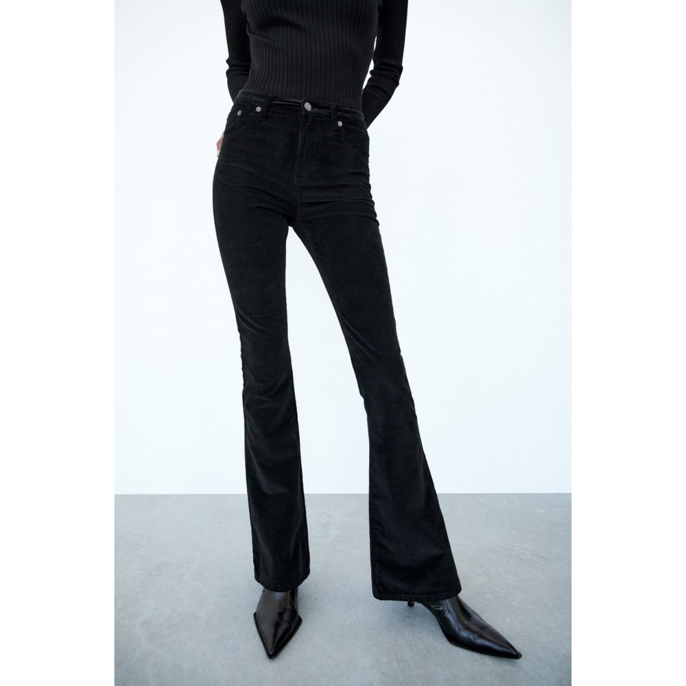 Zara skinny flare cord pants